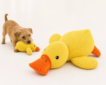 SnuggleDuck™ – Squeaky Plush Dog Toy