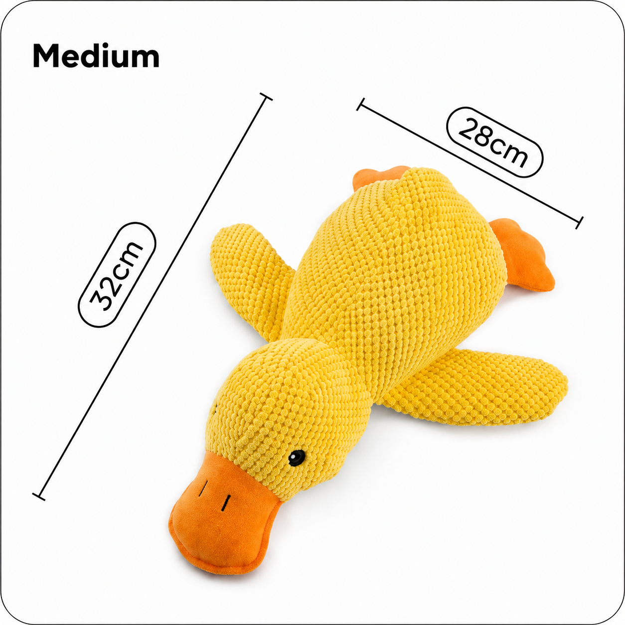 SnuggleDuck™ – Squeaky Plush Dog Toy