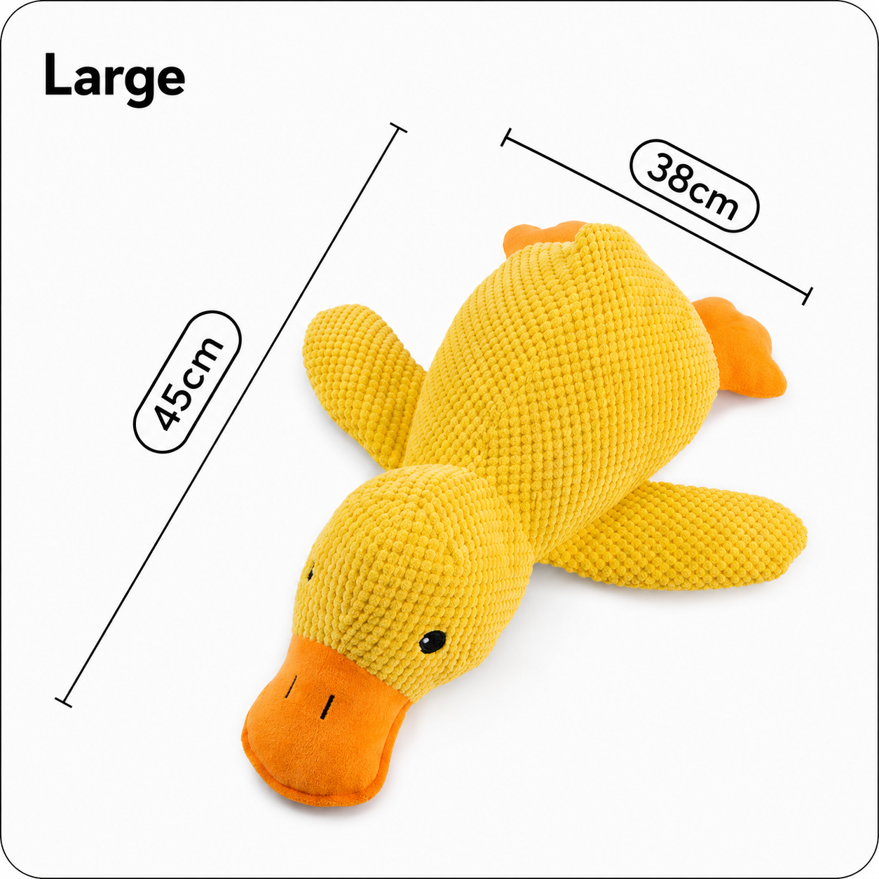 SnuggleDuck™ – Squeaky Plush Dog Toy
