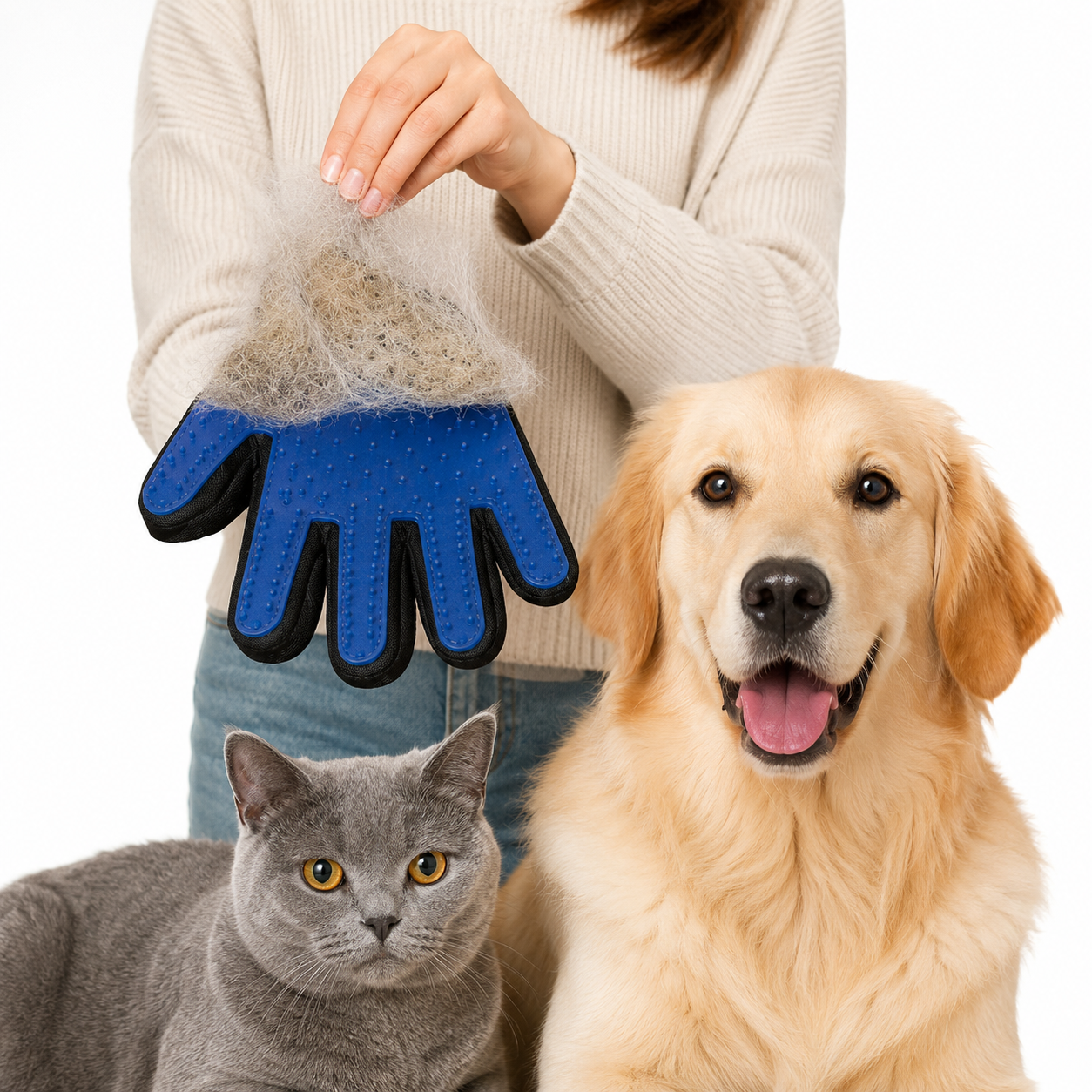 FurGlove™ – Pet Grooming & Deshedding Gloves