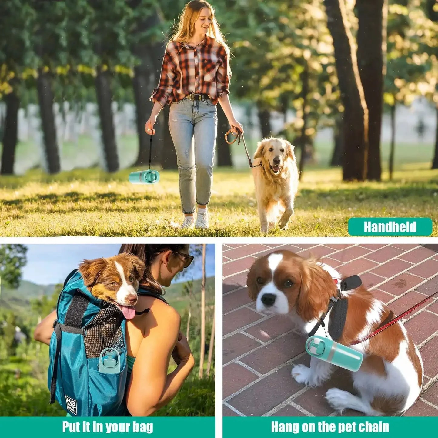 Dog Poop Scooper Set Claw Waste Picker Leash Clip Poop Bag Dispenser Portable Hygienic Clean up Tool for Pet Dogs Touch Free